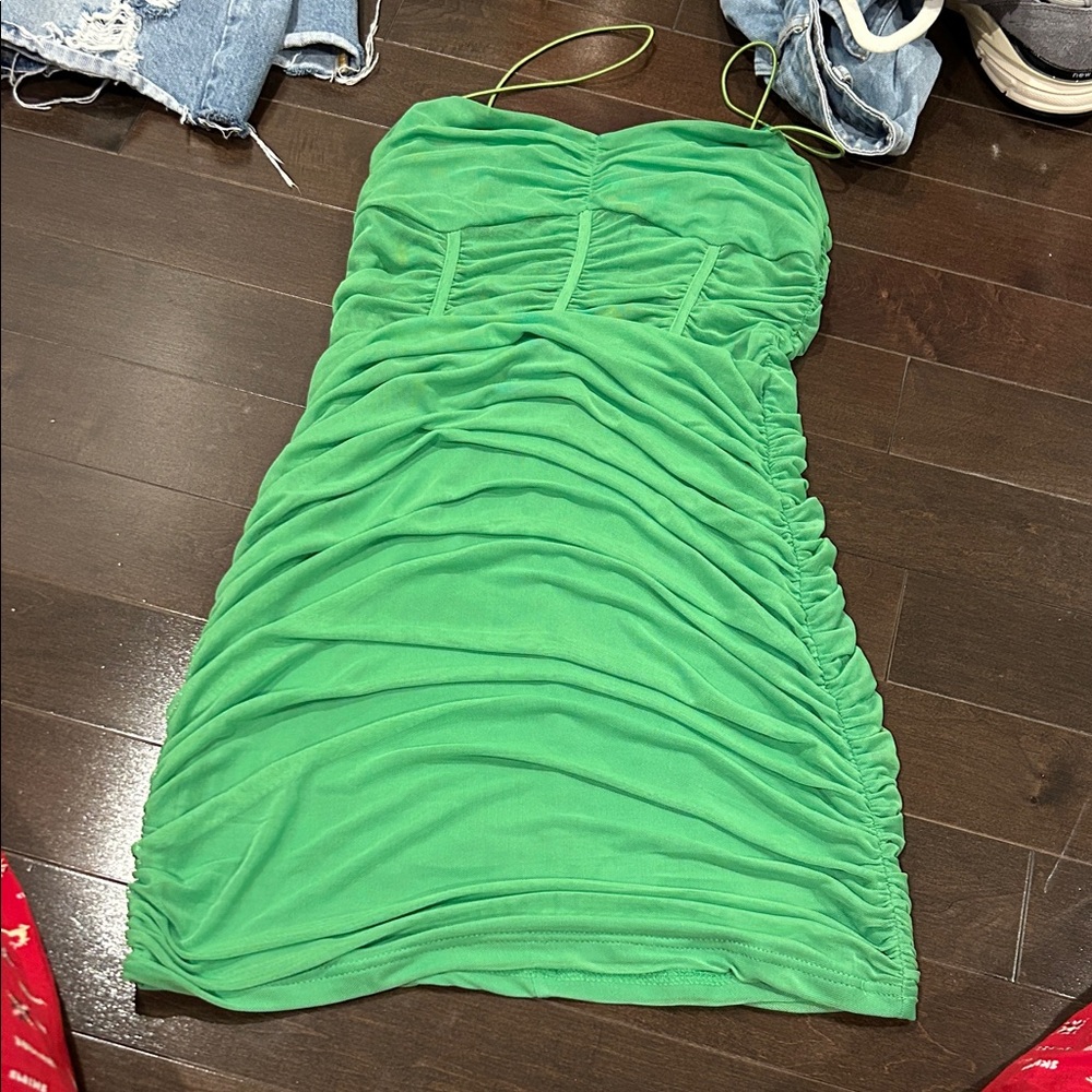 Superdown Green Mini Dress